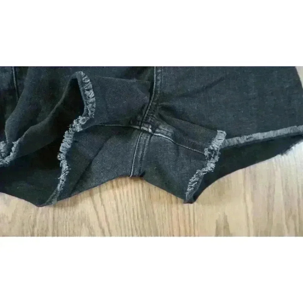 Abercrombie Kids Girls Black Denim Wrap-Front Skort, Size 7/8 - Picture 5 of 11